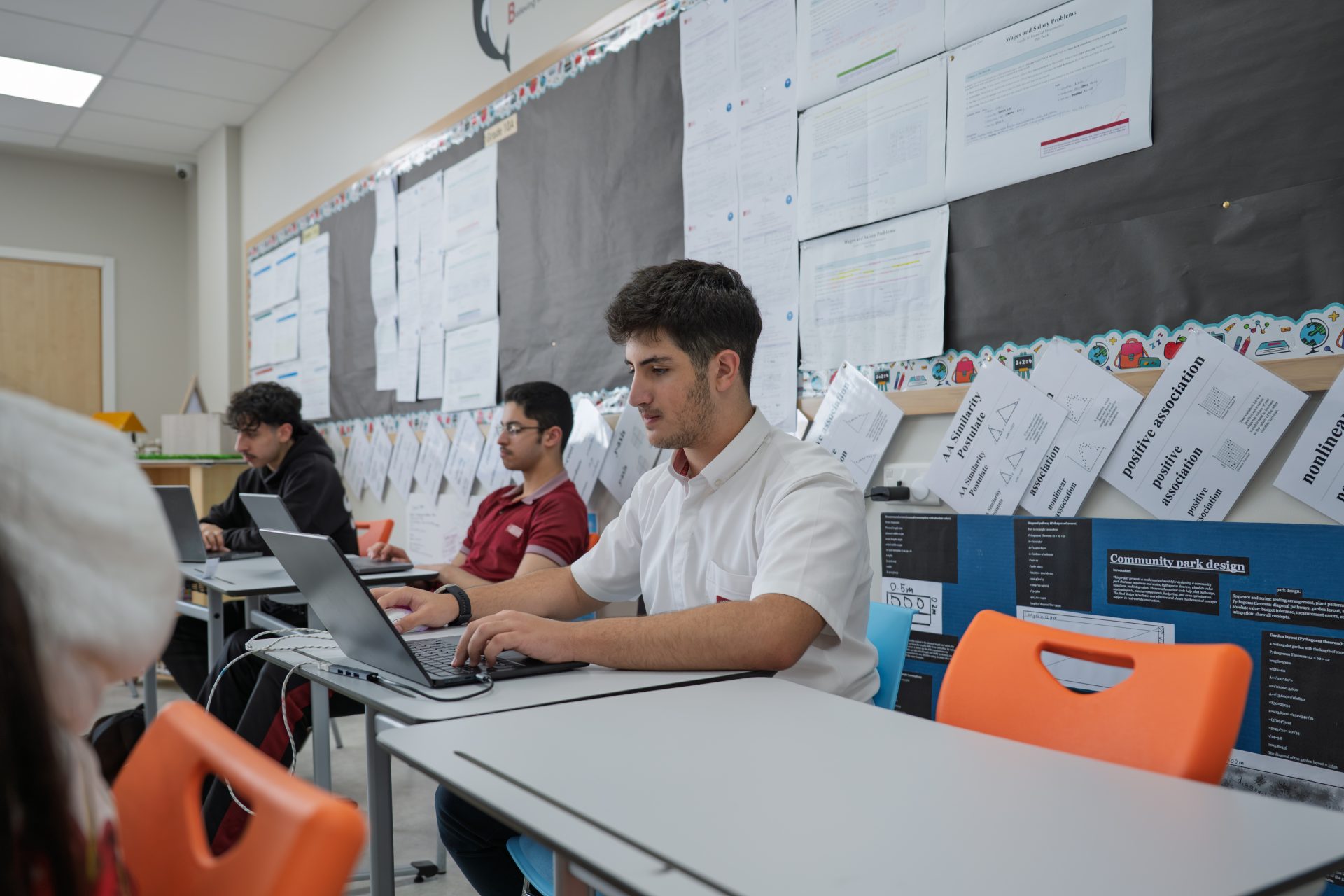 Students participating in school learning activities at Canadian School Bahrain
