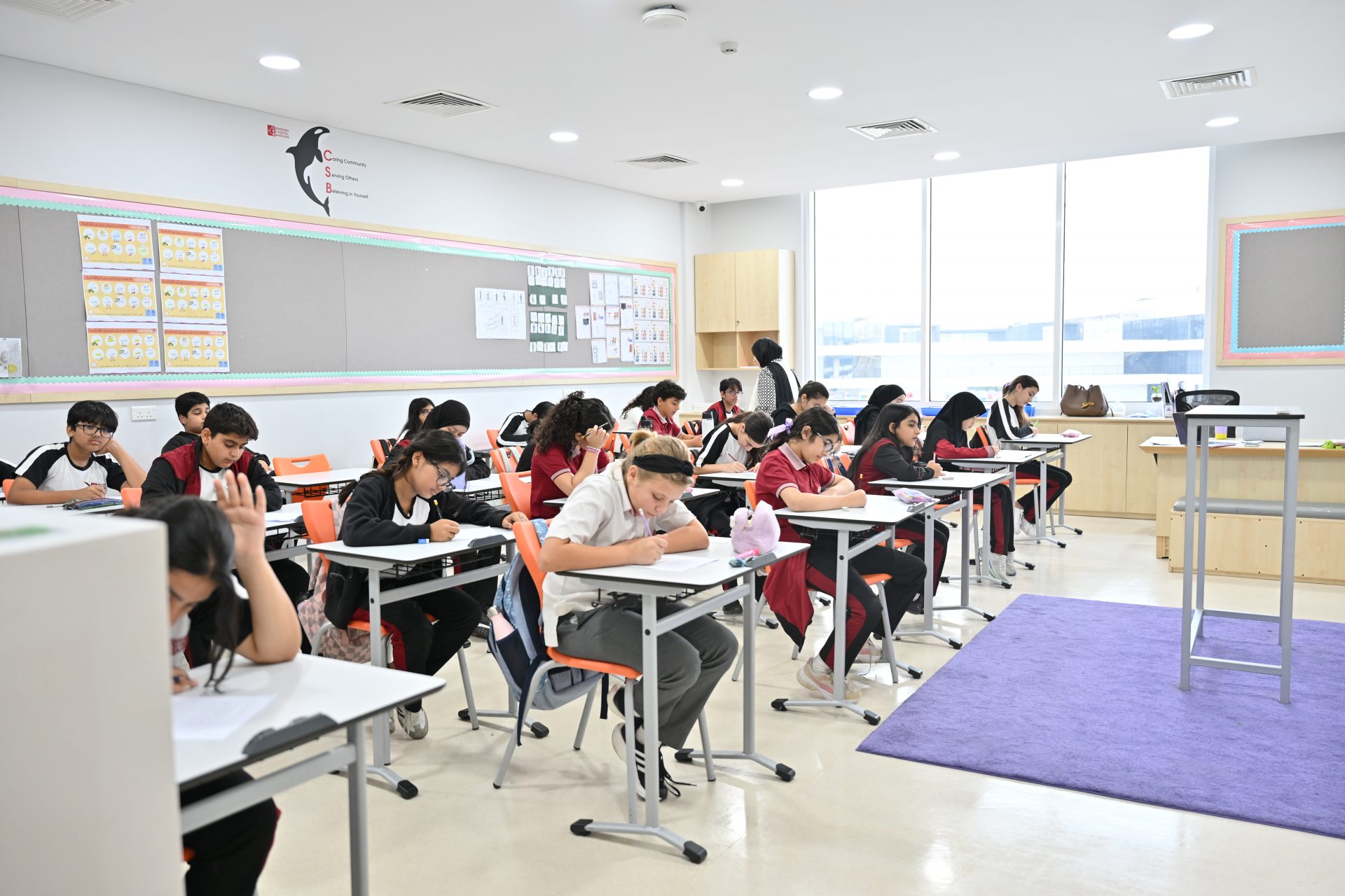 Students engaged in a positive and inclusive learning environment at Canadian School Bahrain