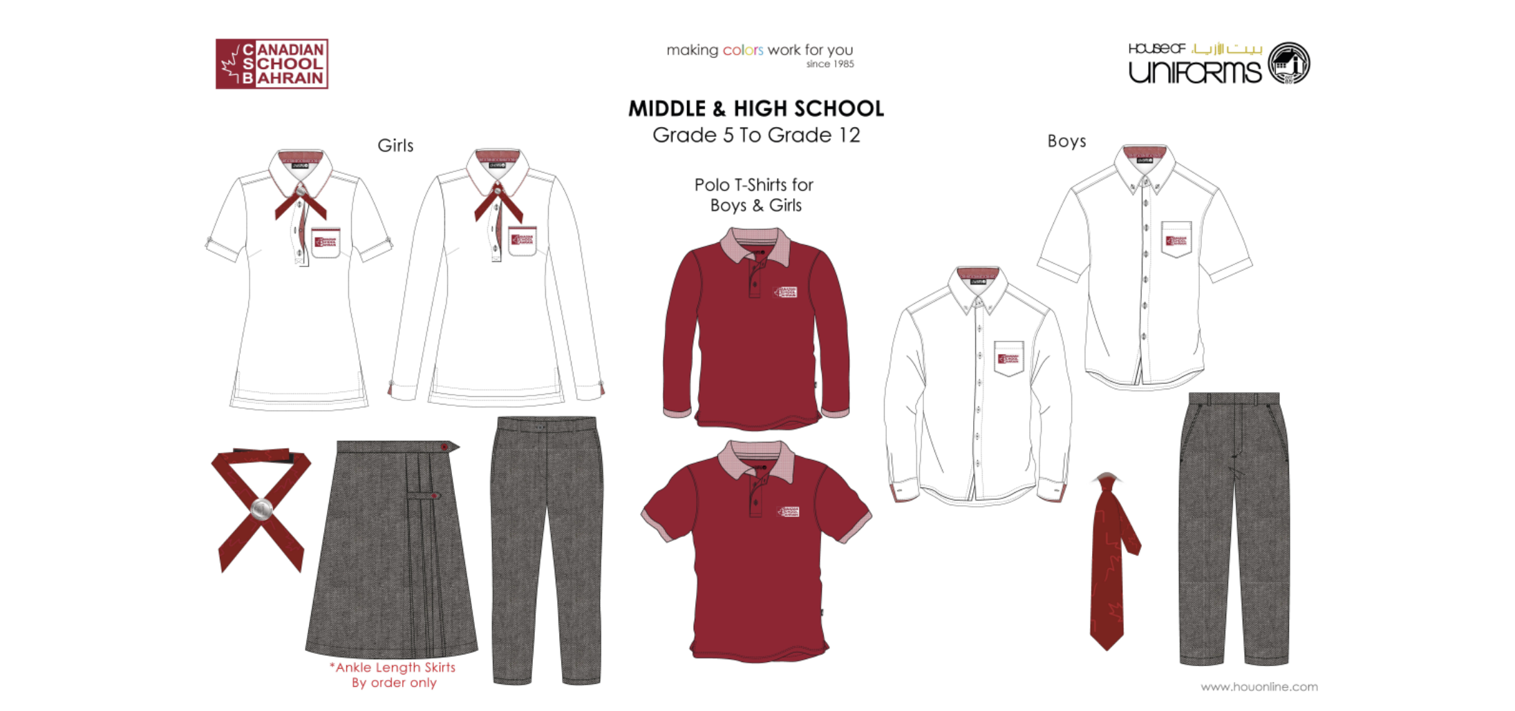 Middle & High School Grade 5 to Grade 12